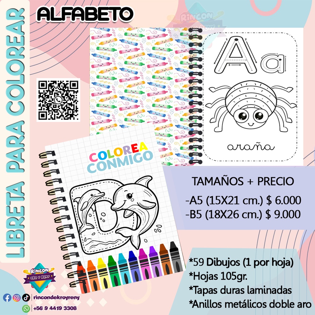 Libreta para Colorear Alfabeto