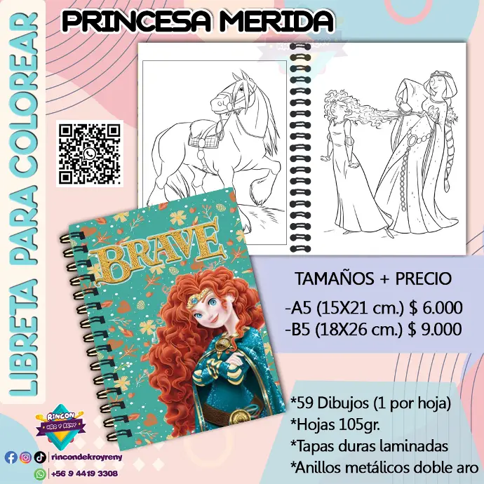 Libreta para Colorear Merida