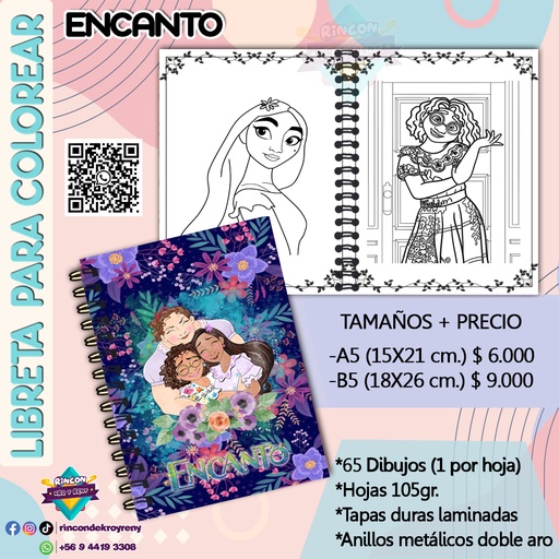 Libreta para Colorear Encanto