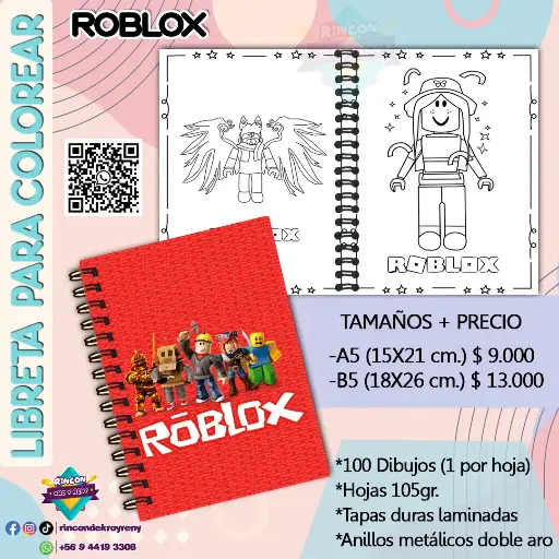 Libreta para Colorear Roblox